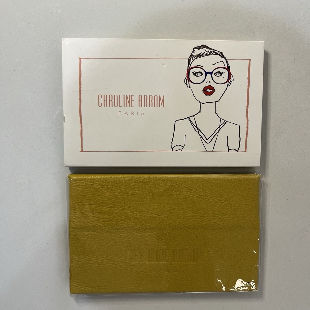 Caroline Abram Glasses Case‎ Eyeglasses Sunglasses Folding Case NEW Yellow